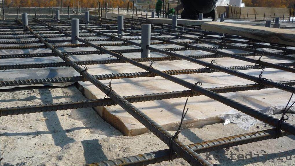 Армирование бетона связной арматурой